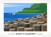 Co Antrim - Giant's Causeway Unframed 40x30